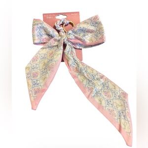 Pink Floral Bag Charm